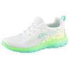 Slip-On Sneaker SKECHERS "SUMMITS", Damen, Gr. 43, weiß, neongrün, gelb, Textil, Mesh, kontrastfarbene Details, sportlich, Schuhe Sneaker, Trainingsschuh, Sneaker, Slipper, Halbschuh mit Bungee-Verschluss
