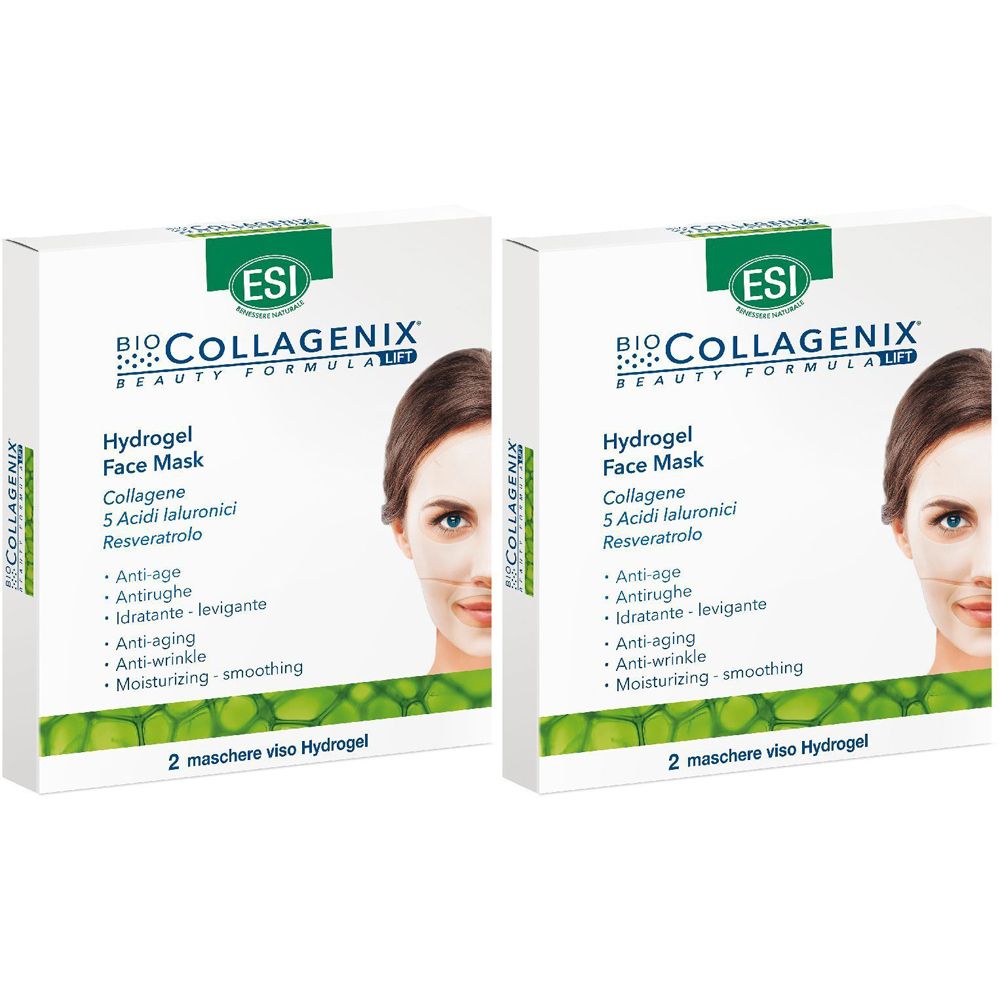 ESI Bio Collagenix® Hydrogel Face Mask 2x2 pz Maschera viso