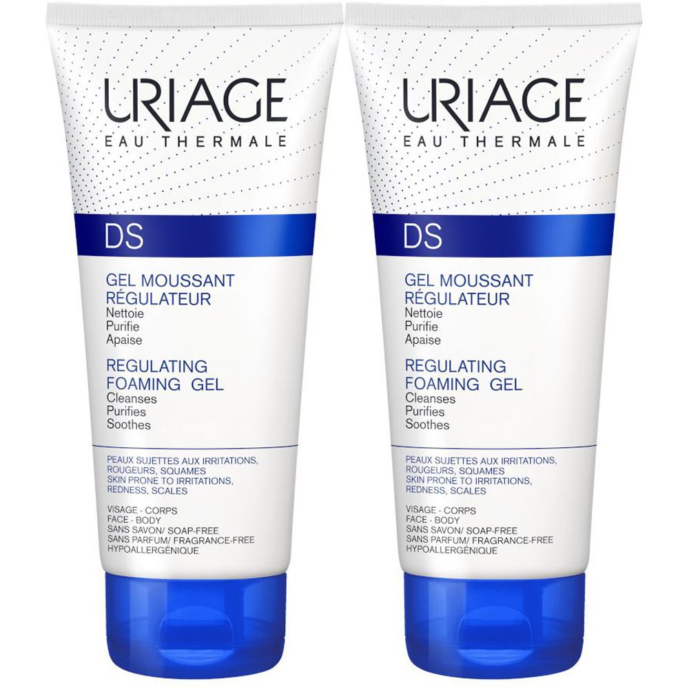 URIAGE D.S. Gel detergente normalizzante 150ml 2x150 ml