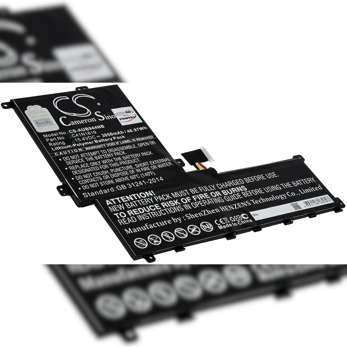 Powery Akku passend für Laptop Asus B9440UA-XS51, B9440UA-GV9103T, Typ C41N1619 u.a.