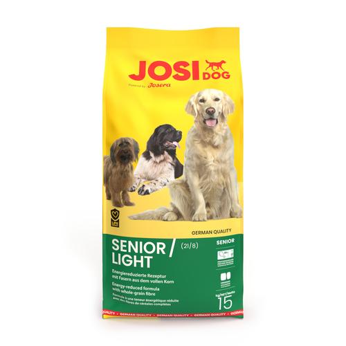 15kg JosiDog Senior Light mit Huhn Hundefutter trocken