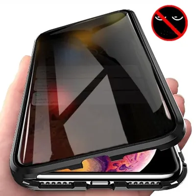 Privacy Protection Double-Sided Tempered Glass Magnetic Phone Case For Samsung Galaxy S25 24 23 22 Ultra 20 Note 20 Ultra Cover