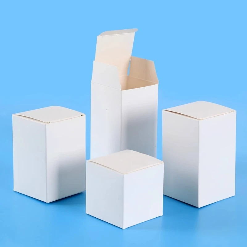 50 teile/los 3x3 5x5 6x6 8x8 9x9 10x10cm Höhe 4 ~ 13cm Karton Papier box quadratische Lippenstift Parfüm ätherische Öl flasche Aufbewahrung boxen