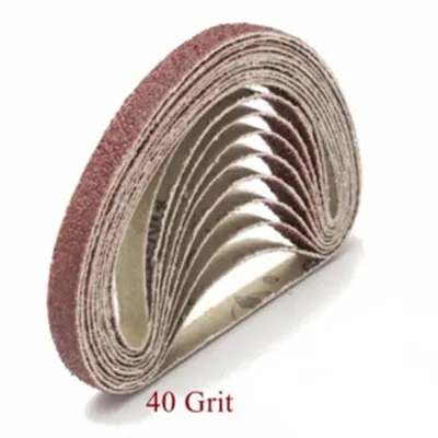 50pcs Sanding Belts 40 60 80 120 Grit For 10 X 330 Mm Belt Power Finger File Sander Abrasive
