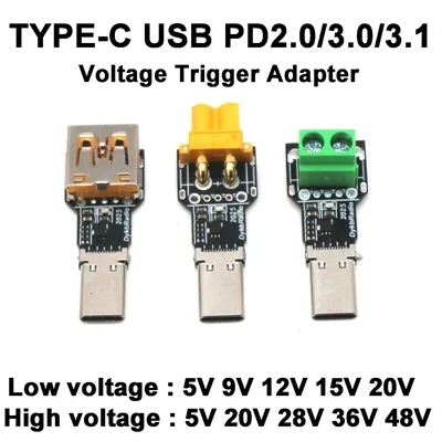 PD3.1 140 W TYPE-C USB PD Spannung Trigger Adapter 5 V 9 V 12 V 15 V 20 V 28 V Schnellladeprotokoll QC/PD auf DC Ladung Netzteil Image