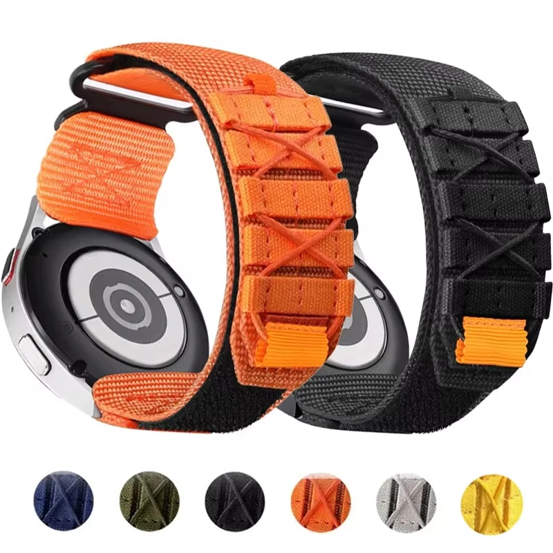 20 22 mm Nylonarmband für Samsung Galaxy Watch 6/5/4 44 40 mm 6 Classic 47 43 mm 5Pro Sport Loop Band für Huawei GT 4 3 2 Armband Image