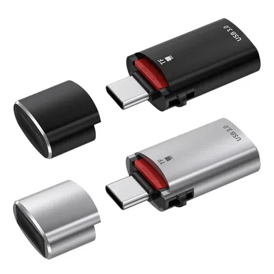 2-in-1 Typ-C zu USB 3,0 otg Konverter 5 Gbit/s Geschwindigkeit tf Karte USB-Laufwerk Kartenleser Typ-C zu USB-Adapter für iPhone 15 iPad