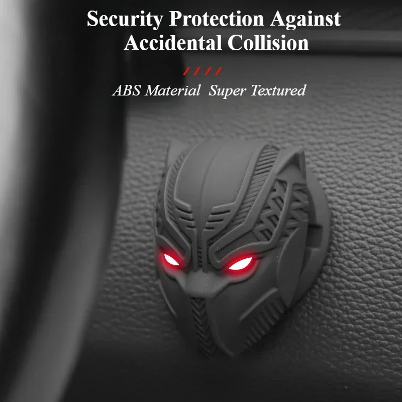 1p Auto One Click Start Key Black Panther Copertura protettiva Decora l