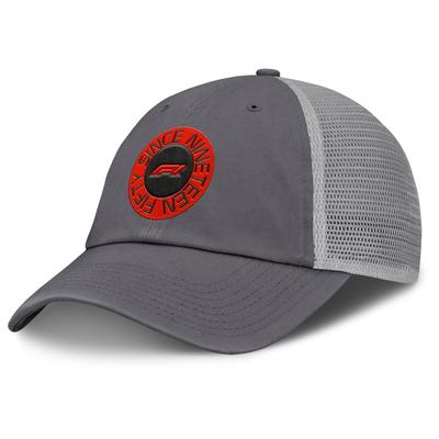 Formula 1 Fleet Unstrukturierte verstellbare Meshback-Kappe – Sturmgrau – Unisex Image