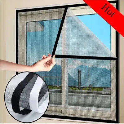 Insect Mosquito Nets for Window Screen Mesh self adhesive anti-mosquito Tulle Invisible Fiberglass