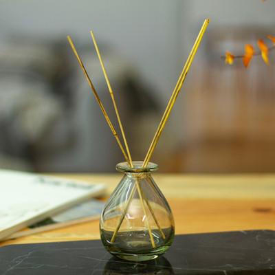 Aromatic Dew,'Drop-Shaped 6 oz. Clear Recycled Glass Incense Diffuser'