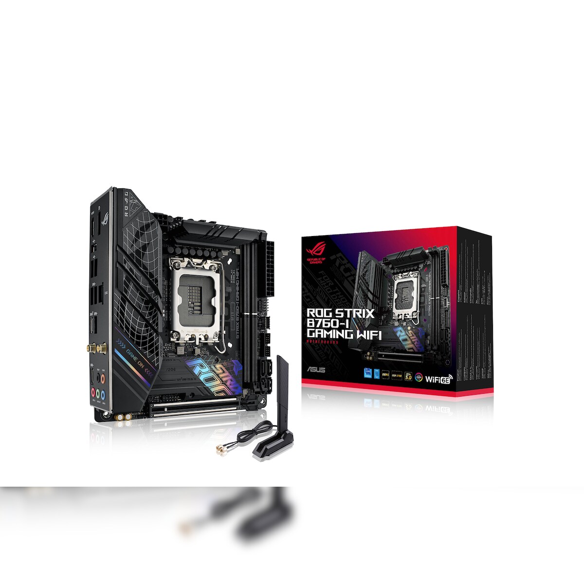 ASUS ROG STRIX B760-I GAMING WIFI Mainboard Sockel Intel LGA 1700 Image