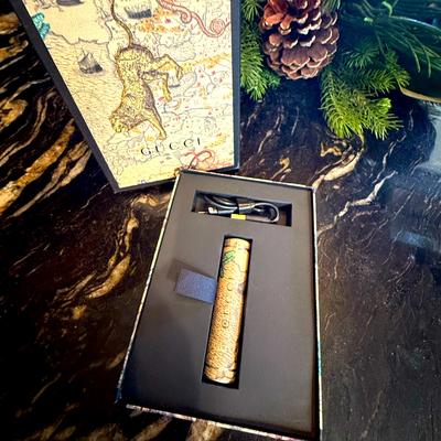 Gucci Cell Phones & Accessories | Authentic Gucci World Map Tiger Phone Charger Travel Backup For Purse Or Bag | Color: Cream | Size: Os