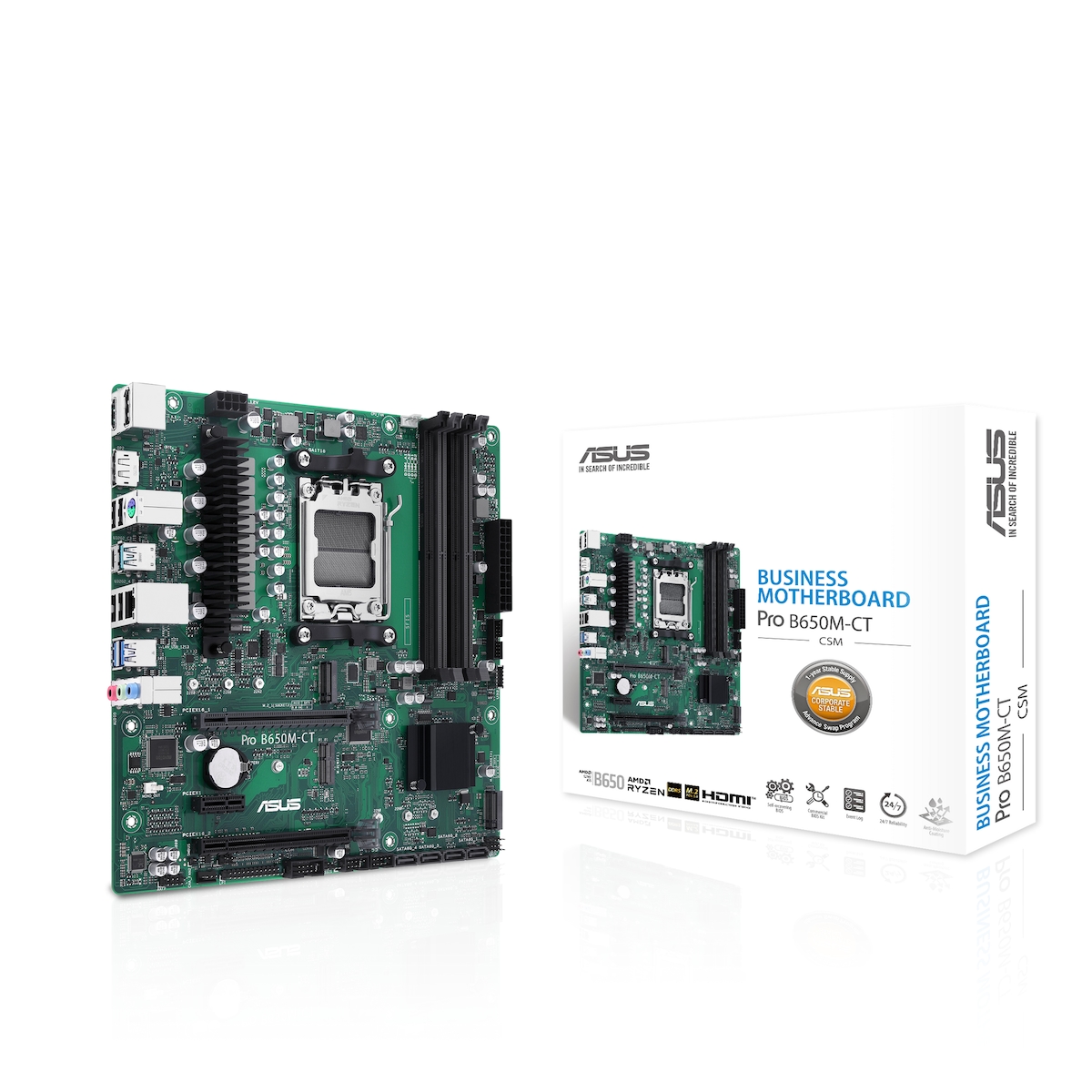 ASUS Pro B650M-CT-CSM Business Mainboard Sockel AMD AM5 Image