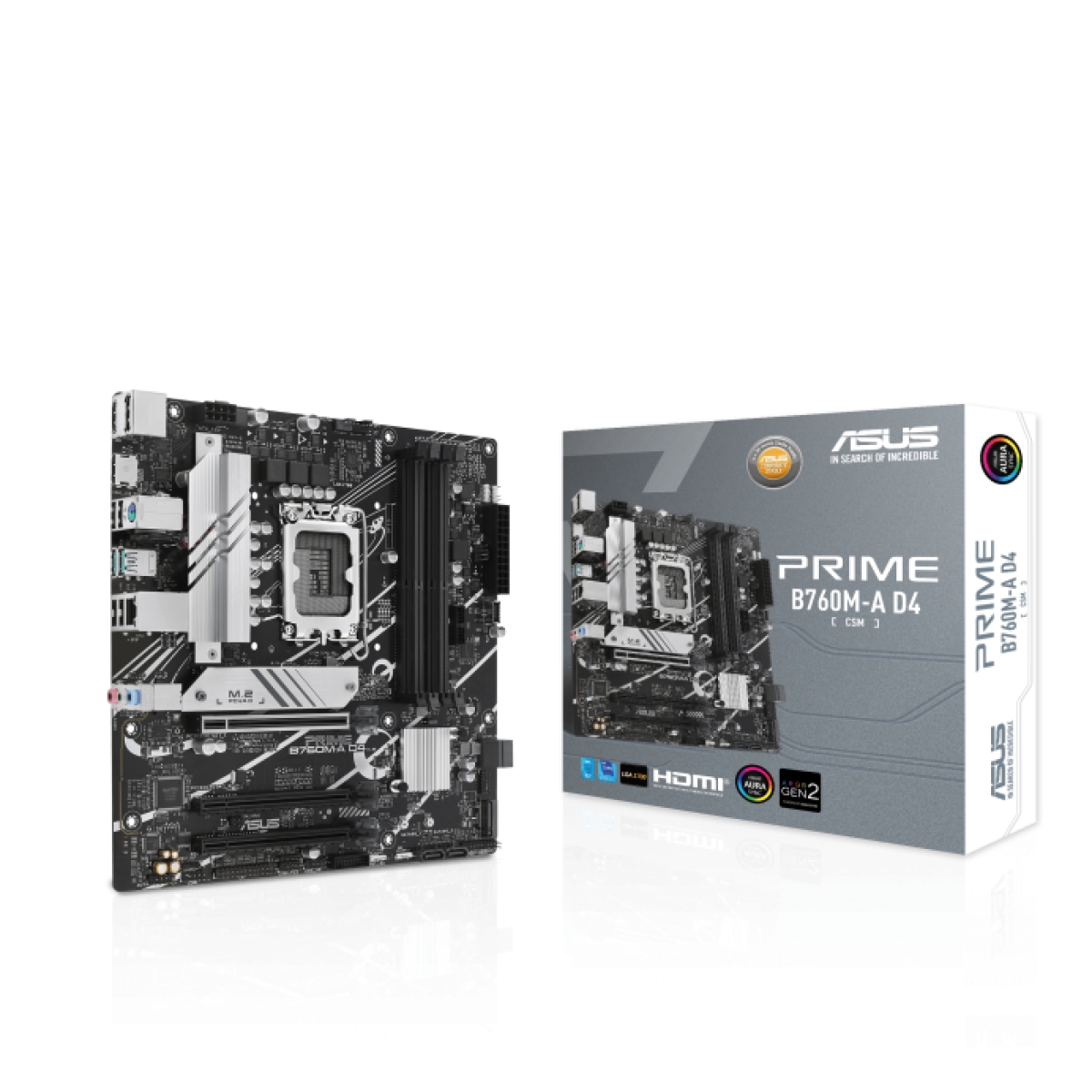 ASUS PRIME B760M-A D4-CSM Business Mainboard Sockel Intel LGA 1700 Image