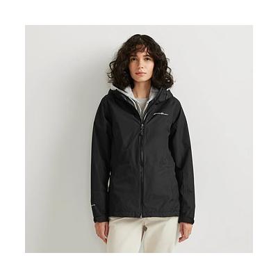 Eddie Bauer Women's RipPac Pro Waterproof Waterproof Rain Jacket - Black - Size M