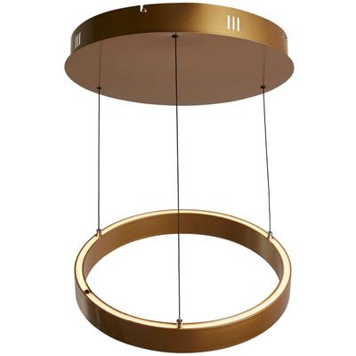 SEARCHLIGHT LED-Hängeleuchte "Hängeleuchte Layla, 1-flammig", gold, Ø 44,00cm H: 12,50cm, Lampen, Höhenverstellbar auch 