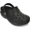 Clog CROCS "Kids' Classic Lined Clog", Kinder, Gr. 32, schwarz, Croslite, klassisch, Schuhe, Hausschuh, Pantoffel, Schlappen mit Warmfutter