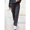 Loungehose COPENHAGEN STUDIOS, Damen, Gr. 48/50, N-Gr, grau (dunkelgrau), Sweatware, Obermaterial: 54% Modal, 40% Polyester, 6% Elasthan, unifarben, casual, bequem lang, Hosen, extra softes Material