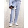 Loungehose COPENHAGEN STUDIOS, Damen, Gr. 32/34, N-Gr, blau (hellblau), Sweatware, Obermaterial: 54% Modal, 40% Polyester, 6% Elasthan, unifarben, casual, bequem lang, Hosen, extra softes Material