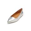 Ballerina MARC O'POLO "aus edlem Lammleder", Damen, Gr. 39, silber, Obermaterial: 100% Leder, unifarben, Schuhe