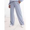 Loungehose COPENHAGEN STUDIOS, Damen, Gr. 36/38, N-Gr, blau (hellblau), Sweatware, Obermaterial: 54% Modal, 40% Polyester, 6% Elasthan, unifarben, casual, bequem lang, Hosen, extra softes Material