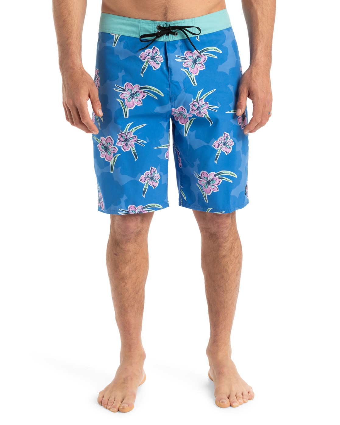 Boardshorts QUIKSILVER "Everyday Straight 20", Herren, Gr. 38(XXL), nebulas blau backyards, 100% Polyester, Hosen Image