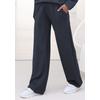 Loungehose COPENHAGEN STUDIOS, Damen, Gr. 32/34, N-Gr, grau (dunkelgrau), Sweatware, Obermaterial: 54% Modal, 40% Polyester, 6% Elasthan, unifarben, casual, bequem lang, Hosen, extra softes Material