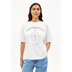 GIANNAA FORTUNE - Frauen Oversized Fit T-Shirt - weiss (Größe: L)