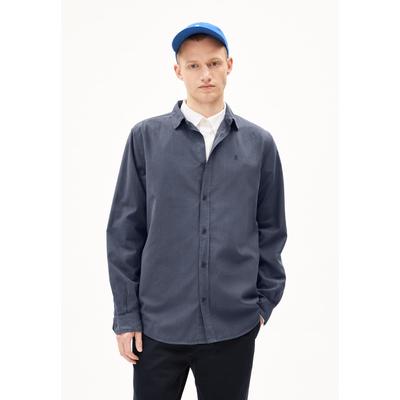 GIAALO OVERSHIRT - Männer Relaxed Fit Hemd - grau (Größe: L)