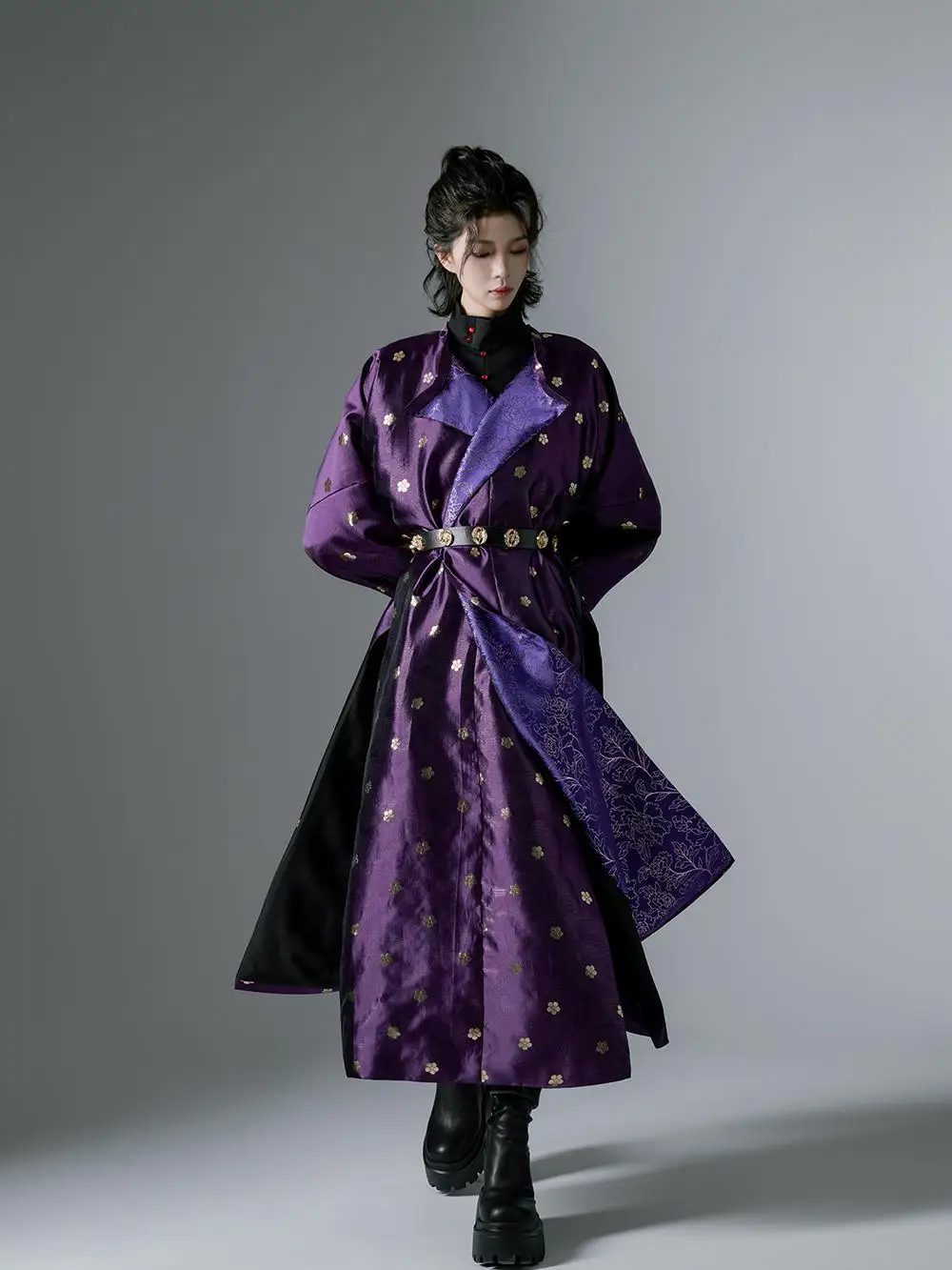 Chinesische Seide Robe Kostüm Tang-Dynastie lila Hanfu alte lange Robe Hanfu Männer Frauen Vintage ethnische Tanz Hanfu Image