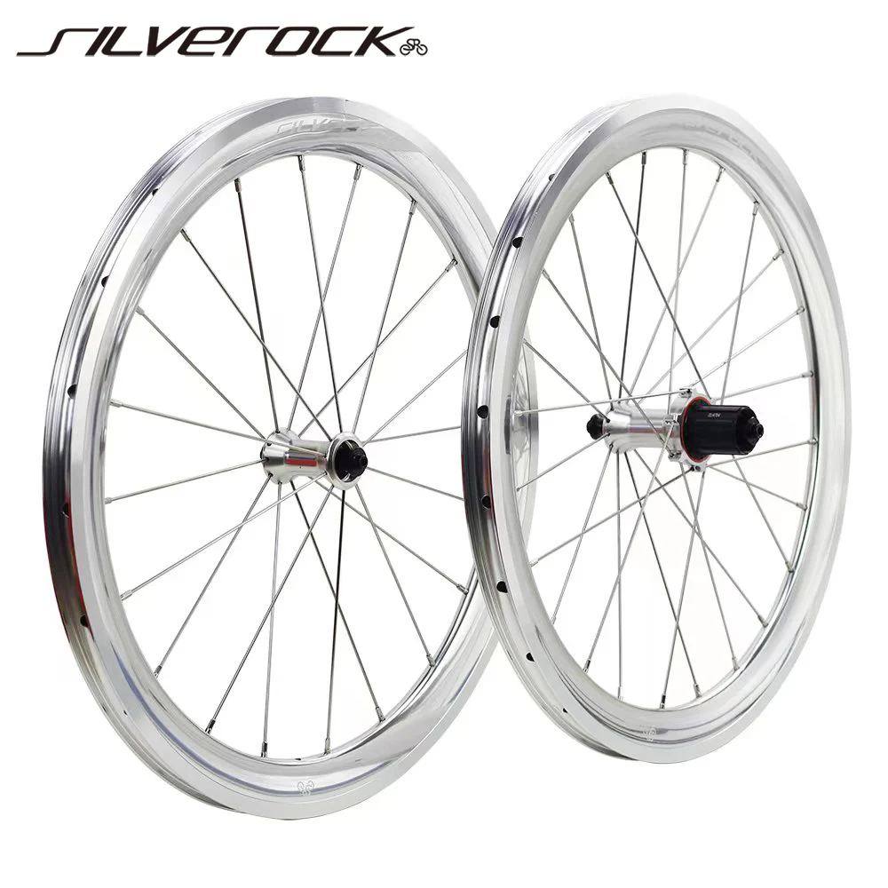 SILVEROCK SR38A 20 Zoll 406 451 Leichtmetallfelgen Felgensattelbremse für Blast Storm JAVA TERN P8 P18 Faltrad Minivelo Laufradsatz Image