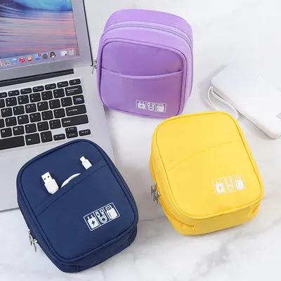 Oxford Travel Cable Bag mehr schicht ige einfarbige Ladegerät Datenkabel USB Bag Organizer stoß feste elektronische Zubehör Aufbewahrung tasche