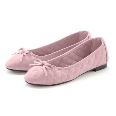 Ballerina LASCANA, Damen, Gr. 40, rosa (rose), Obermaterial: 100% Lederimitat. Futter: 100% Textilmaterial. Decksohle: 1