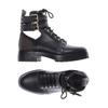 Michael Michael Kors Damen Stiefelette, Gr. 5, schwarz, Kunstleder, Leder