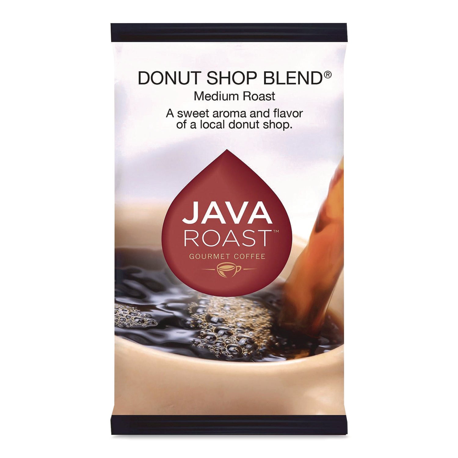 Java Roast Gourmet Coffee Ground Coffee, Donut Shop Blend, 1.75 oz Packet, 42/Carton (JAV1606968) Case of 42 Java Roast™ Gourmet Coffee