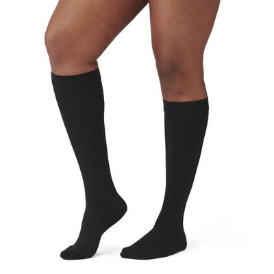 CURAD Compression Socks, Knee High, 8-15 mmHg, Black, Size M, 1 EA (MDS1717BBH) Each Curad®