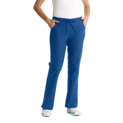 ComfortEase Women's Modern Fit Cargo Scrub Pants with 4 Pockets, Royal Blue, Petite Inseam, Size M, 1 EA (8865JRLMP) Each Medline