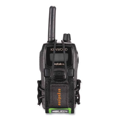 ergodyne Squids 3772 Radio Holster Trap, Small, 1 x 2 x 4, Polyester, Black (EGO19772) Each ergodyne® Tool Belts and Suspenders