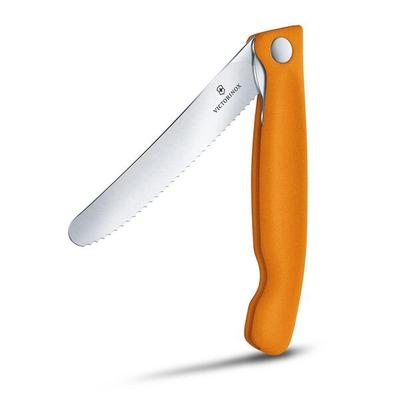 Victorinox Picknickmesser klappbar »Swiss Classic« 11 cm Gemüsemesser orange