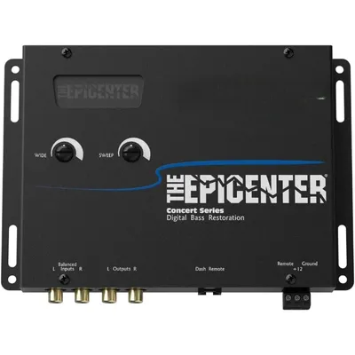 EPICENTER Digital Bass Restoration Control Processor, Car Audio Bass Booster Enhancer with Wired Remote Control (Black)