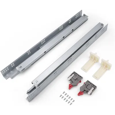 10 pairs of 21-inch mounting drawer slides soft-close, full-extension drawer rails, mounting screws,