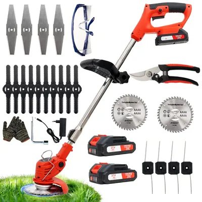 OUTIGO Cordless String Trimmer, Edger & Weed Trimmer, String Grass Trimmer with Attachment