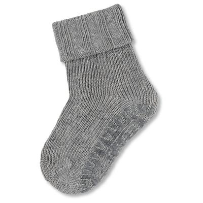 Sterntaler - Kid's Fliesen Flitzer Wolle - Hüttenschuhe 21/22 | EU 21-22 grau Image