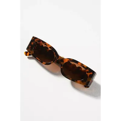 Rectangle Wavy Temple Sunglasses