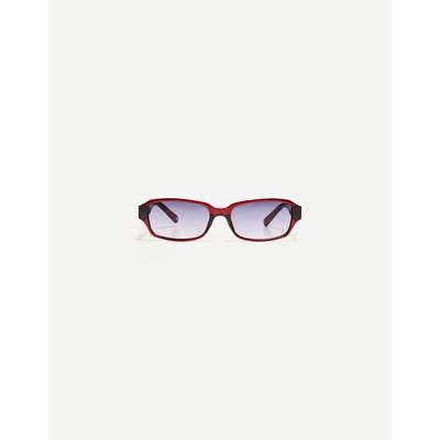 Bershka Resin Sunglasses Women Burgundy