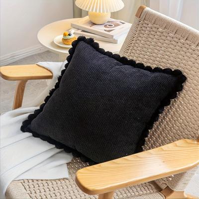 TEMU Pom- - 1 , Washable, , , Cushion For Sofa And Office Chair Image