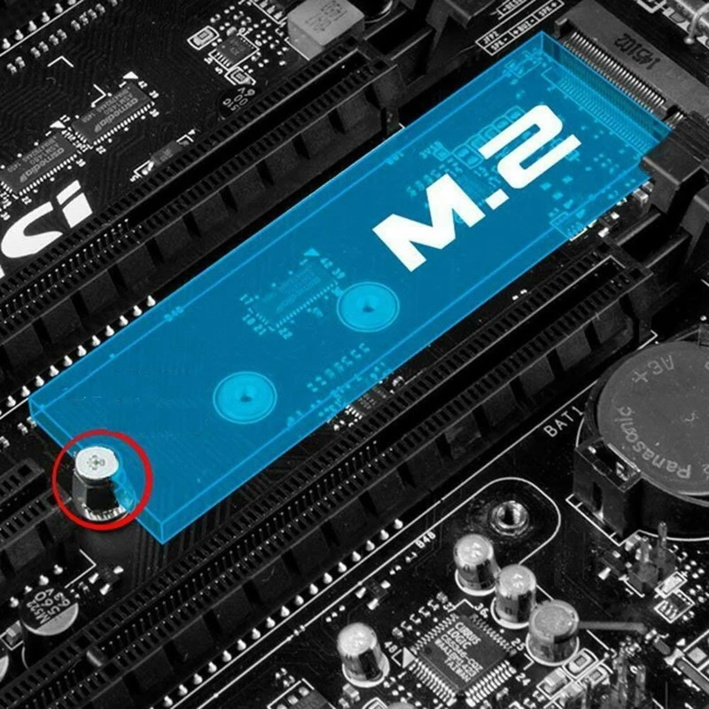 Abstandsschrauben-Montagesatz, Sechskantmutter für ASU-S-Motherboard für M.2-SSD, mit Schraubendreher, 5er-Set Image