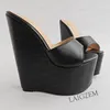 ZHIMA Frauen Sandalen Plattform Keile 17 CM High Heels Pumps Party Weibliche Höhe Erhöhen Damen Schuhe Frau Große Größe 38 42 47 48