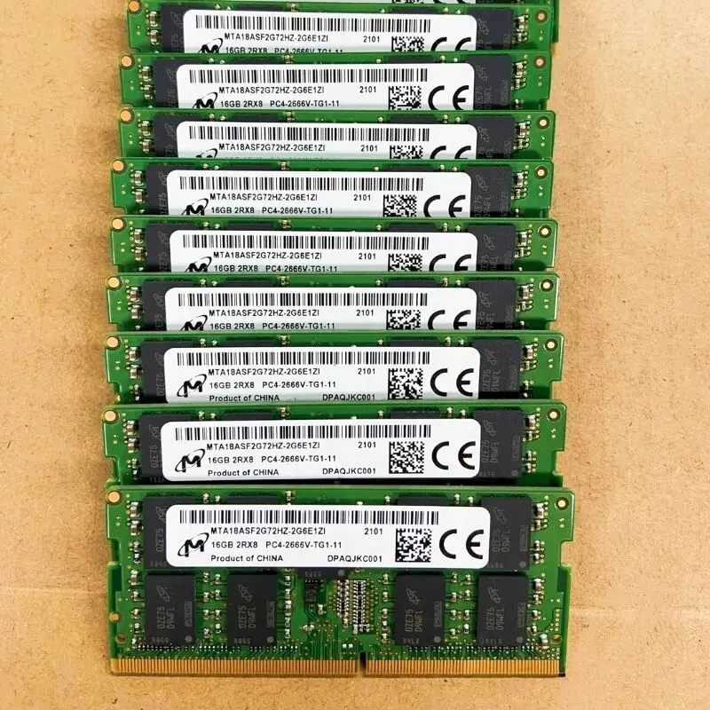 Micron Server ECC RAMs DDR4 16 GB 2666 MHz Server Laptop-Speicher DDR4 16 GB 2Rx8 PC4-2666V ECC SODIMM Server Laptop-Speicher